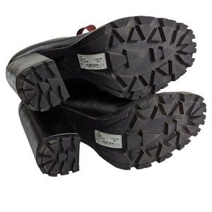 schutz zara leather combat boots